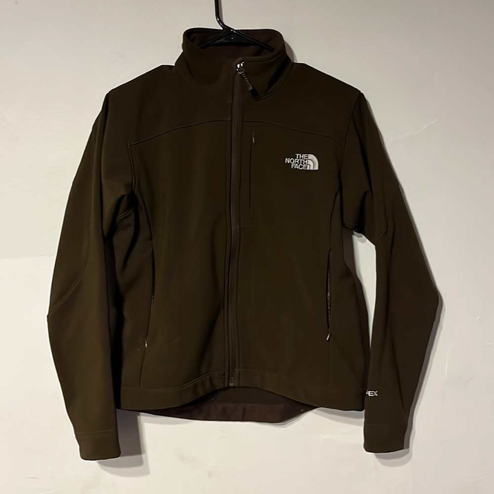 The North Face brown woman's small zip up jacket